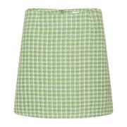 Saint Tropez Elegant Fummisz Skirt i Kale Green, Dam