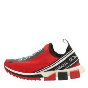 Dolce & Gabbana Pre-owned Pre-owned Laeder sneakers Red, Herr