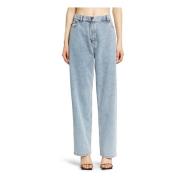 Magda Butrym Faded Blue Loose Fit Denim Byxor Blue, Dam