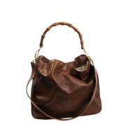 Gucci Vintage Pre-owned Tyg gucci-vskor Brown, Dam