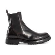 Officine Creative Läder Chelsea Boot Novak Stil Brown, Herr