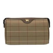 Burberry Vintage Pre-owned Canvas kuvertvskor Beige, Dam