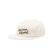 Maison Kitsuné Handskrift Keps Fräsch Bomull Beige, Herr