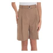 Boss Linne Bermuda Shorts Breda Ben Stretchig Brown, Dam