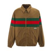 Gucci Bomullsjacka med Webband Multicolor, Herr