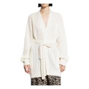 Max Mara Mysig Ull Cashmere Kofta White, Dam