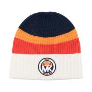 Michael Kors Logo Beanie Blå Mössa Multicolor, Dam