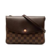 Louis Vuitton Vintage Pre-owned Canvas axelremsvskor Brown, Dam