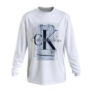 Calvin Klein Vinterstil Sweatshirt White, Herr