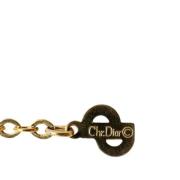 Dior Vintage Pre-owned Metall halsband Yellow, Dam