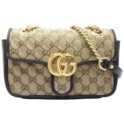 Gucci Vintage Pre-owned Tyg gucci-vskor Beige, Dam