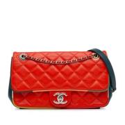 Chanel Vintage Pre-owned Laeder crossbodyvskor Red, Dam