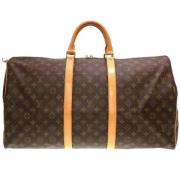 Louis Vuitton Vintage Pre-owned Canvas handvskor Brown, Dam