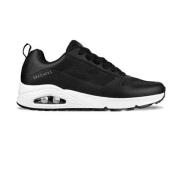 Skechers Sportig Stickad Sneaker Black, Herr