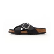 Birkenstock Korsremssandal Black, Dam