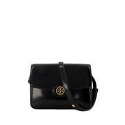 Tory Burch Robinson Hobo Väska - Svart Läder Black, Dam