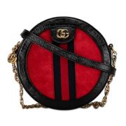 Gucci Vintage Pre-owned Mocka crossbodyvskor Red, Dam