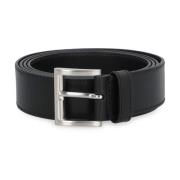 Prada Svart Läderbälte Ss22 Black, Dam