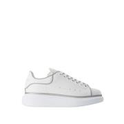 Alexander McQueen Vit/Silver Oversized Sneakers White, Dam