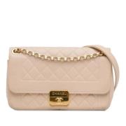 Chanel Vintage Pre-owned Laeder chanel-vskor Beige, Dam