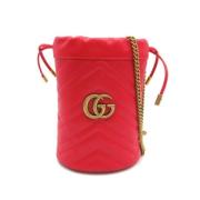 Gucci Vintage Pre-owned Tyg gucci-vskor Red, Dam