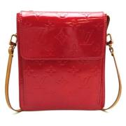 Louis Vuitton Vintage Pre-owned Laeder axelremsvskor Red, Dam