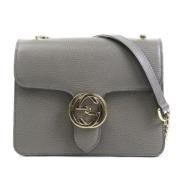 Gucci Vintage Pre-owned Laeder axelremsvskor Gray, Dam