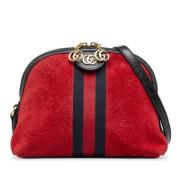 Gucci Vintage Pre-owned Laeder crossbodyvskor Red, Dam