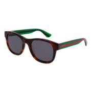 Gucci Havana/Grey Sunglasses Brown, Herr