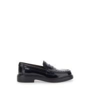 Tod's Svart Mocassin Platta Skor Black, Dam