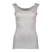 Silvian Heach Grå Logo Tank Top Chic Stil Gray, Dam