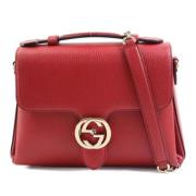 Gucci Vintage Pre-owned Laeder axelremsvskor Red, Dam