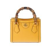 Gucci Vintage Pre-owned Laeder totevskor Yellow, Dam