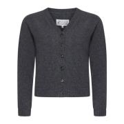 Maison Margiela Grå Ull Cardigan Sweaters Black, Dam