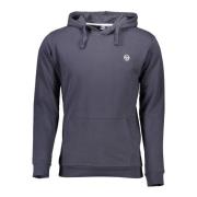 Sergio Tacchini Blå Hoodie med Broderat Logotyp Blue, Herr