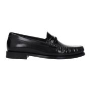 Celine Svart Läder Loafer Skor Ss22 Black, Herr