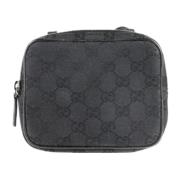 Gucci Vintage Pre-owned Canvas axelremsvskor Black, Dam