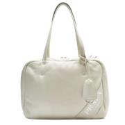 Prada Vintage Pre-owned Tyg prada-vskor White, Dam