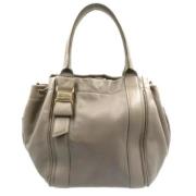 Salvatore Ferragamo Pre-owned Pre-owned Tyg handvskor Gray, Dam