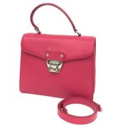 Salvatore Ferragamo Pre-owned Pre-owned Tyg handvskor Pink, Dam