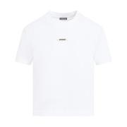Jacquemus Gros Grain T-Shirt White, Dam