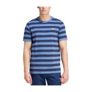 Adidas Randig T-shirt Blue, Herr