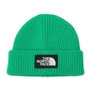 The North Face Box Logo Cuffed Beanie Green, Unisex