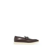 Salvatore Ferragamo Gancini Läderloafers Brown, Herr