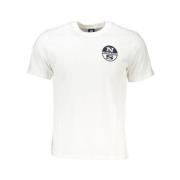 North Sails Tryck Logo Rund Hals T-shirt White, Herr