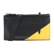 Fendi Vintage Pre-owned Canvas axelremsvskor Black, Dam