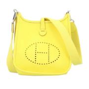 Hermès Vintage Pre-owned Tyg axelremsvskor Yellow, Dam