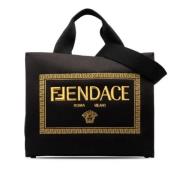 Fendi Vintage Pre-owned Canvas totevskor Black, Dam