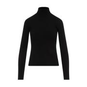 Gabriela Hearst Svart Turtleneck Tröja Black, Dam