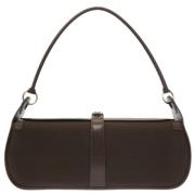 Hermès Vintage Pre-owned Tyg axelremsvskor Brown, Dam